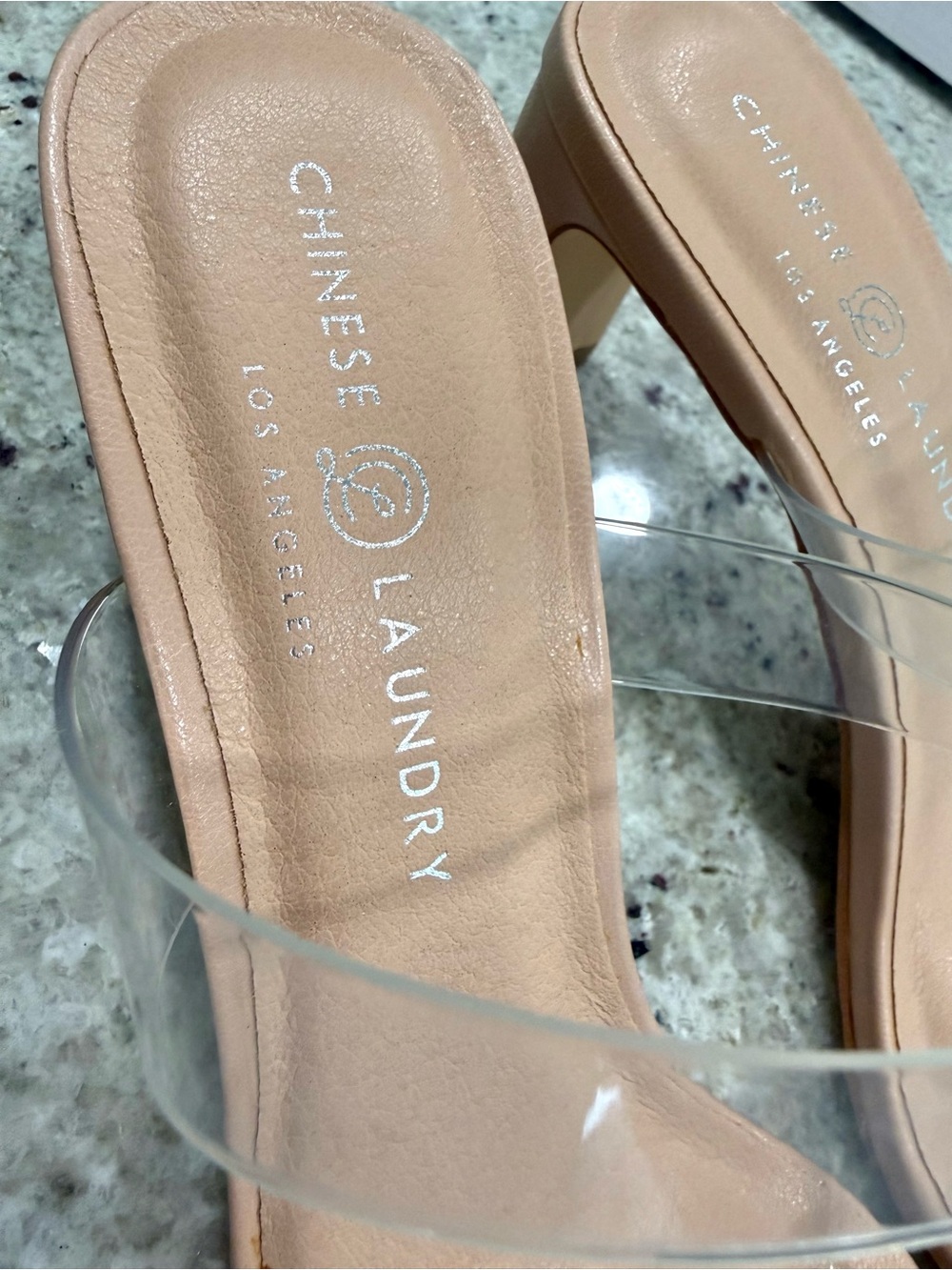 Chinese Laundry Nude Clear-Strap Block Dress Heel Sandal - Picture 11 of 16